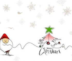 Christmas cartoon drawing vector
