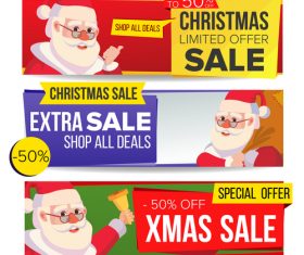 Christmas extra sale banner vector