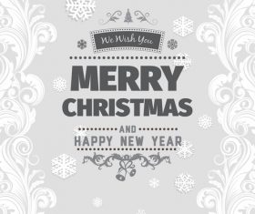 Christmas greeting card design vector