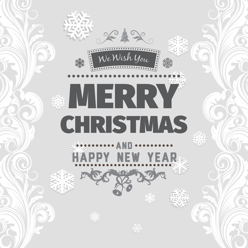 Christmas greeting card design vector