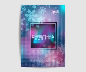 Christmas poster vector
