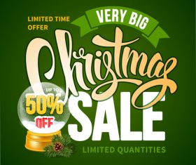 Christmas sale vector
