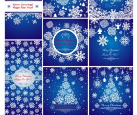 Christmas snowflake paper cut background vector