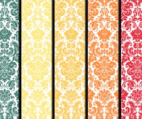 Colorful floral pattern seamless background vector