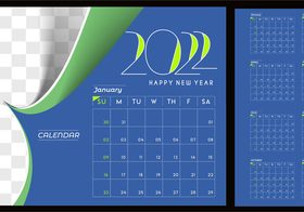 Dark blue background new year calendar vector