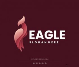 Eagle gradient logo vector