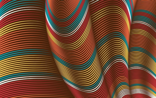 Elastic flex lines decorative background vector