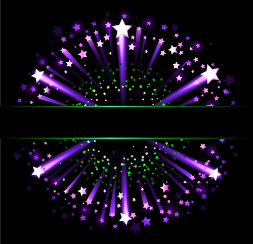 Explosion stars background vector