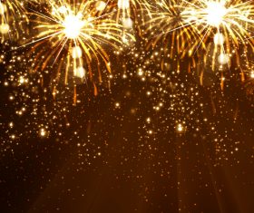 Fireworks background vector
