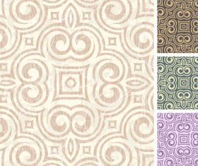 Four color wall wallpaper patterns background vector