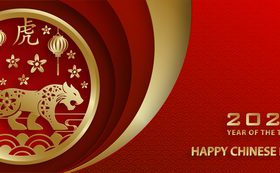 Gradient color banner 2022 new year vector