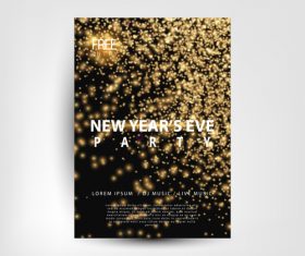 Luxury new year poster vector