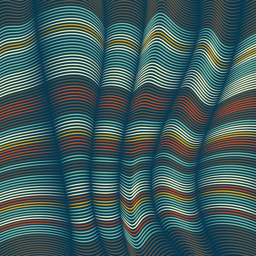 Mixed flex lines decorative geometric background vector