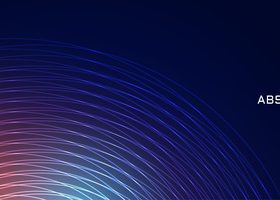 Radio wave abstract background vector
