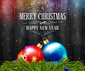 Simple Christmas card vector