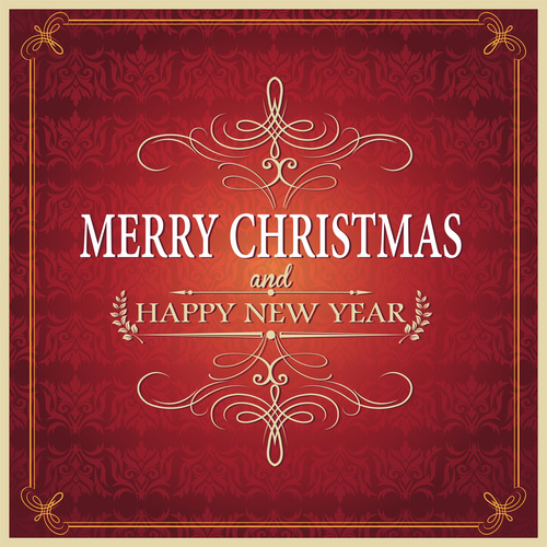 Simple and practical Christmas greeting card vector