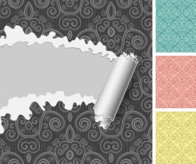 Wall wallpaper patterns background vector