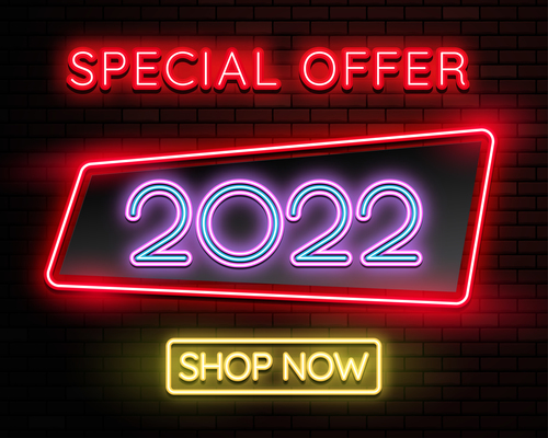 2022 Christmas special offer font effect vector