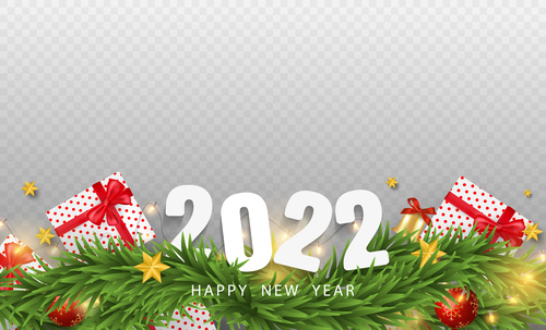 2022 holiday card vector