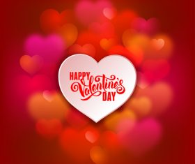 Abstract background valentine card vector