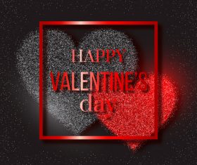 Art valentine frame vector