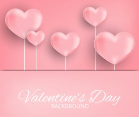 Background valentine card vector