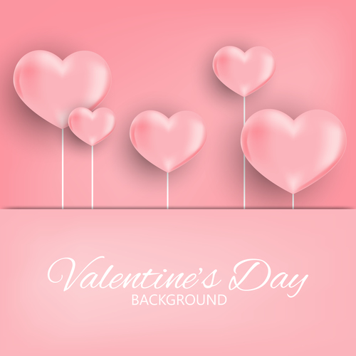 Background valentine card vector