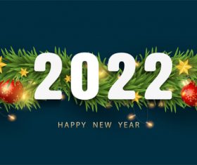 Banner design happy holiday 2022 vector