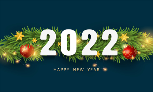 Banner design happy holiday 2022 vector