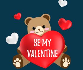 Be my valentine vector
