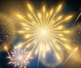 Beautiful new year 2022 fireworks vector
