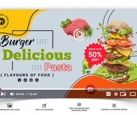 Fast food promotion design template vector