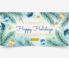 Festive hand drawn pretty card vector