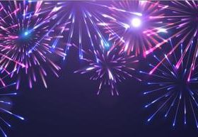 Fireworks new year 2022 background vector
