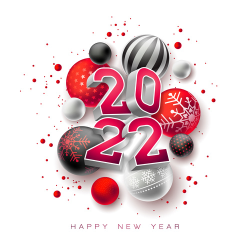 Graphic 2022 NewYear vector