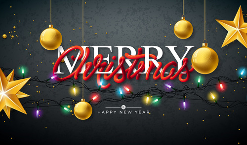 New year celebration poster template design vector