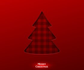 Paper cut christmas background vector
