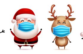 Wear a mask correctly vector