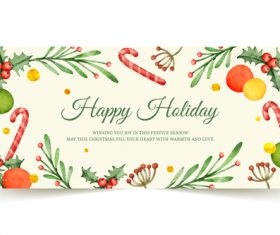 Wishing you joy in festive season banner vector