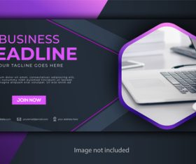 Abstract corporate banner template vector