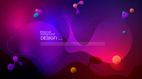 Abstract dynamic gradient background vector