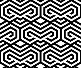 Abstract geometry seamless pattern design vector