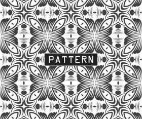 Artistic black and white seamless design pattern vector