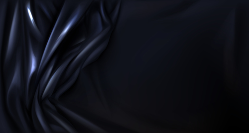 Black silk background vector