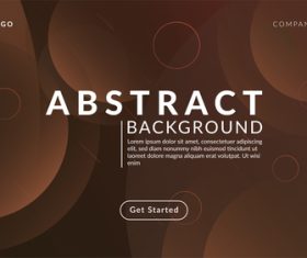 Brown background geometric composition back vector
