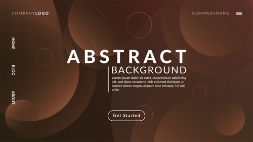 Brown background geometric composition back vector