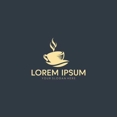Cafe logo template business vector