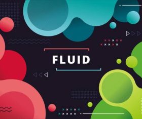 Colorful geometric background vector fluid