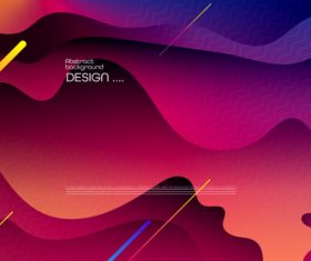 Dynamic gradient background abstract geometric vector