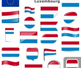 EU member state luxembourg icon vector